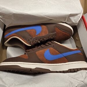 Nike Dunk Low Retro Premium Cacao Wow Comet Blue sneakers New in Box Size 10